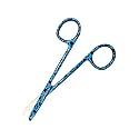 Cynamed Suture Stitch Scissors 4.5" with Crescent Delicate Hook- Perfect for Suture Removal, First Aid, EMS Training and More Premium Quality Instrument- Stainless Steel (Paws, Blue)