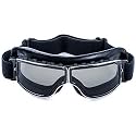 Motorcycle Goggles Vintage Pilot Leather Riding Glasses Scooter ATV Off-Road Anti-Scratch Dust Proof Eyewear for Men Women Adult