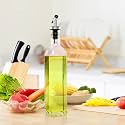 Glass Oil Dispenser Bottle For Kitchen (Oil 1000Ml - 1Pcs) - White