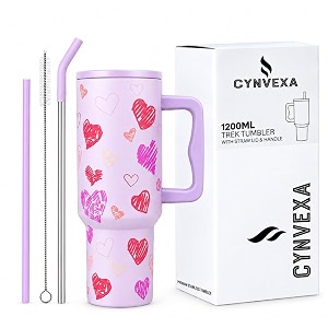 CYNVEXA Tumbler with lid and Straw 1200ML