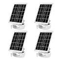 CYQAPC 4 Pack 5V 8W Solar Panel Charger for Arlo Essential 2K Outdoor 2nd Gen 3rd, Essential XL Camera 2nd Gen 3rd Solar Panel USB C Type C Camera, Micro USB Adapter, IP65 Waterproof