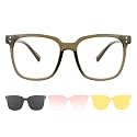 Cyxus Magnetic Clip-On Sunglasses Polarized Men Women UV Protection for Night Driving Fishing Golf Cycling P1573