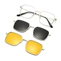 Cyxus Magnetic Clip-On Sunglasses Polarized Men Women UV Protection for Night Driving Fishing Golf Cycling P1573