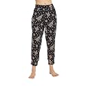 CYZ Womens Casual Stretch Cotton Pajama Pants Simple Lounge Pants