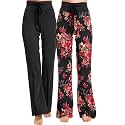 CYZ Womens Casual Stretch Cotton Pajama Pants Simple Lounge Pants