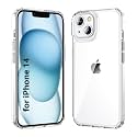 Czartech Native Back Cover for iPhone 14 | iPhone 13 Clear case (TPU + Tough Polycarbonate Back I 5ft Drop Protection Tested I Transparent)