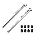 CZC AUTO Tire Pressure Gauge, 5-50PSI, Stainless Stem Single Chuck, 2 Pack