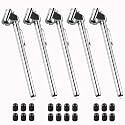 CZC AUTO Pencil Tire Pressure Gauge, Dual Head, 10-120PSI, Silver, 5 Pack