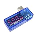 CZKE 3 in 1 LCD Digital USB Voltmeter Ammeter 5V 12V DC Car Phone Voltage Current Volt Ampere Power Capacity Charger Detector Monitor(Type 3)