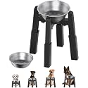 CZPET Elevated Dog Bowl, Raised Dog Bowl Stand with Stainless Steel Bowl