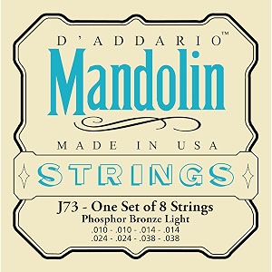 d39addario j73 mandolin strings phosphor bronze light 10-38