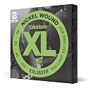 D'Addario XL Nickel Bass Guitar Strings 45-105, 2 Sets