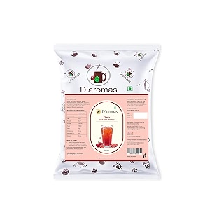 d39aromas cherry ice tea 2kg instant premix ice tea powder ready to drink refreshing iced tea summer drink 500gm pack of 4