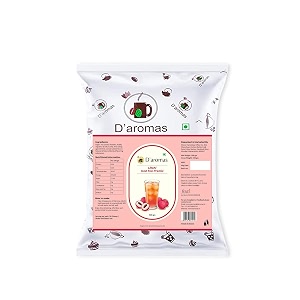 d39aromas litchi ice tea 2kg instant premix ice tea powder ready to drink refreshing iced tea summer drink 500gm pack of 4