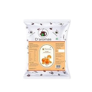 d39aromas orange ice tea 2kg instant premix ice tea powder ready to drink refreshing iced tea summer drink 500gm each pack of 4