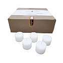 D'light Online Unscented Votive Candles - Small Candles for Synagogues, Churches, Baby Shower, Home Decoration, Restaurants and Weddings (White, 8 Hour - Set of 72)