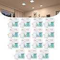 D'Mak 15 Watt Square LED Conceal Panel Light for POP &amp; False Ceiling - Natural White (Pack of 15)