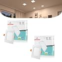 D'Mak 15 Watt Square LED Conceal Panel Light for POP &amp; False Ceiling - Natural White (Pack of 2)