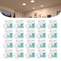 D'Mak 15 Watt Square LED Conceal Panel Light for POP &amp; False Ceiling - Natural White (Pack of 20)