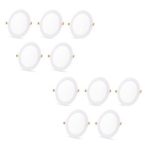 d39mak 18 watt energy saver led round down indoor popfalse ceiling panel light roof white 6000k set-10