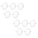 D'Mak 18 Watt Energy Saver LED Round Down Indoor POP/False Ceiling Panel Light Roof (White, 6000K) Set-10