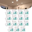 D'Mak 22 Watt Square LED Conceal Panel Light for POP &amp; False Ceiling - Natural White (Pack of 15)