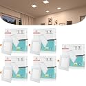 D'Mak 22 Watt Square LED Conceal Panel Light for POP &amp; False Ceiling - Natural White (Pack of 5)