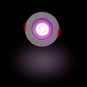 d39mak aluminium 3 watt round led cob light for poprecessed lighting pink 1