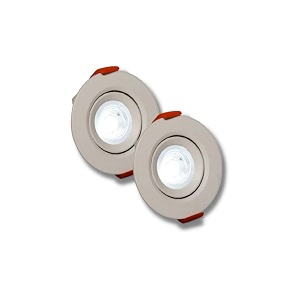 d39mak 3 watt round led cob light for poprecessed lighting whitepack of -2