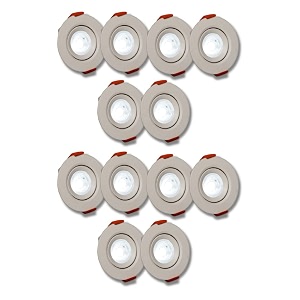 d39mak 3 watt round led cob light for poprecessed lighting whitepack of- 10