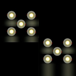 d39mak 3 watt round led cob light for poprecessed lighting warm whitepack of -10