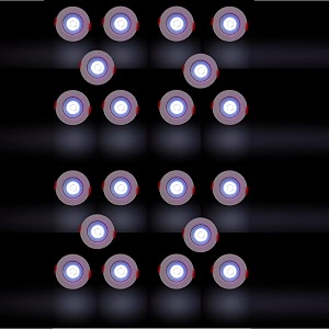 d39mak 3 watt round led cob light for poprecessed lighting bluepack of -20