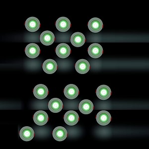 d39mak 3 watt round led cob light for poprecessed lighting greenpack of -20
