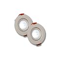 D'Mak 3 Watt Round LED COB Light for POP/Recessed Lighting (White,Pack of -2)