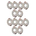 D'Mak 3 Watt Round LED COB Light for POP/Recessed Lighting (White,Pack of- 10)