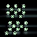 D'Mak 3 Watt Round LED COB Light for POP/Recessed Lighting (Green,Pack of -20)