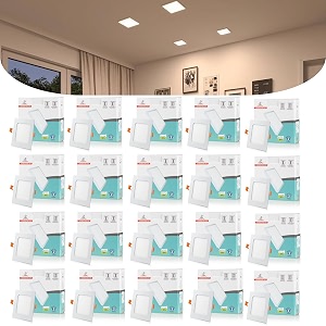 d39mak 8w square led panel light conceal ceiling light for pop amp false ceiling recessed downlight natural white pack of 20