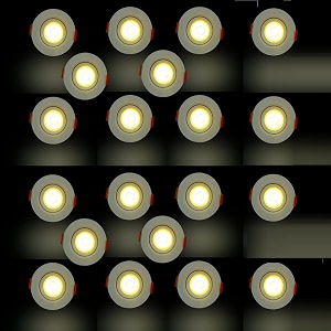 d39mak aluminium 3 watt round led cob light for poprecessed lighting warm white 20