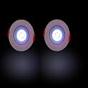 D'Mak Aluminium 3 Watt Round Led Cob Light for Pop/Recessed Lighting (Blue,Pack of- 2)