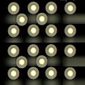 D'Mak Aluminium 3 Watt Round Led Cob Light for Pop/Recessed Lighting (Warm White, 20)