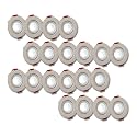 D'Mak Aluminium 3 Watt Round Led Cob Light for Pop/Recessed Lighting (White, 20)