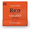 D’Addario Woodwinds, Rico Saxophone Reeds, Alto Sax, RJA0120-B25, Strength 2.0, Individually Sealed (Pack of 125)