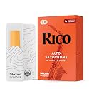 Rico Organic Alto Saxophone Reeds, Strength 2.0, 10 Pack