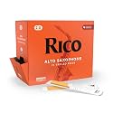 Rico Organic Alto Saxophone Reeds, Strength 2.0, 25 Pack