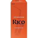 D’Addario Woodwinds, Rico Saxophone Reeds, Alto Sax, RJA2520, Strength 2.0, 25-Pack