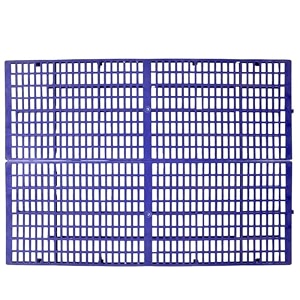 dampc paws goat flooring dog flooring plastic slatted mat size 1x3 feet - good to use in goat farmin blue pack of 6 pcs