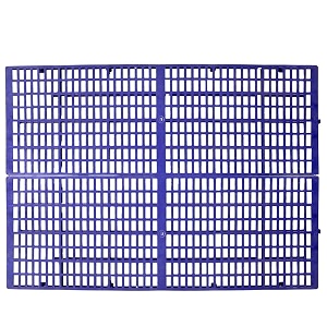 dampc paws goat flooring dog flooring plastic slatted mat size 1x3 feet - good to use in goat farmin blue pack of 6 pcs