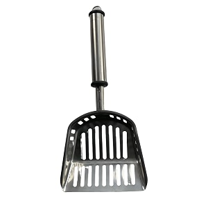 dampc paws multifunctional stainless steel cats litter scoop deep fast sifter potty scooper litter scoop ideal for cleaning puppy cat and dog waste - silver pack of 4 pcs
