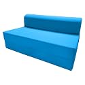 D&amp;D Futon Furniture Sleeper Chair Folding Bed, Studio Sofa Guest Folded Mattress, High Density Foam (72 x 48 x 6, Turquoise)