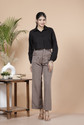 D ATTIRES Women Solid Formal Black Shirt